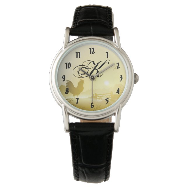 Personlig Wrist Watch Sunny God morgon Farm Countr Armbandsur (Framsida)