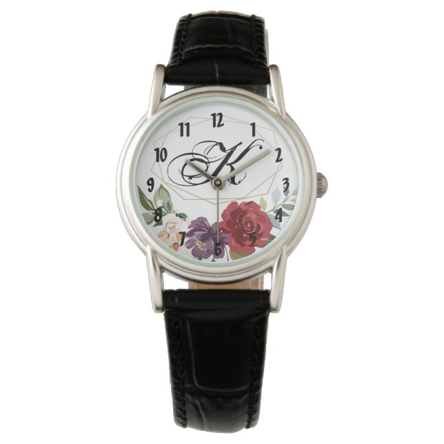 Personlig Wrist Watch Vit ros Guld Ge Armbandsur (Framsida)