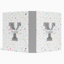 Personlig Y Inledande Silver Monogram Ditt namn