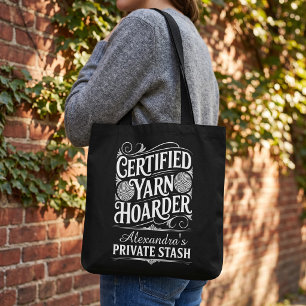 Personlig Yarn Hoarder Privat Förråds Projekt Ba Tygkasse