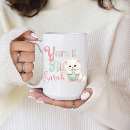 Personlig Yarn it All Kaffe Mugg