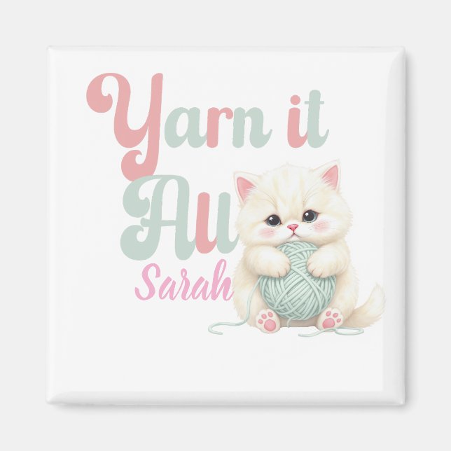 Personlig Yarn it All Magnet  (Framsidan)