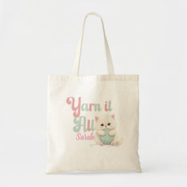Personlig Yarn it All Totebag Tygkasse