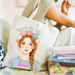 Personlig | Yarn to Be Wild Tote Bag Tygkasse