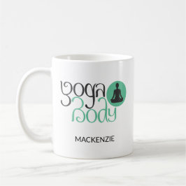 Personlig Yoga Body med Yoga Pose Graphic Coff Kaffemugg