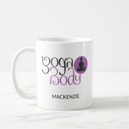 Personlig Yoga Body med Yoga Pose Graphic Coff Kaffemugg