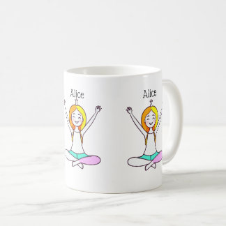 Personlig Yoga Girl Kaffemugg