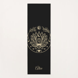 Personlig Yoga Mat Meditation Gift Black