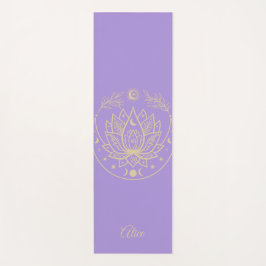 Personlig Yoga Mat Meditation Gift Lila