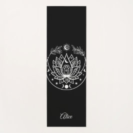 Personlig Yoga Mat Meditation Gift Women Black