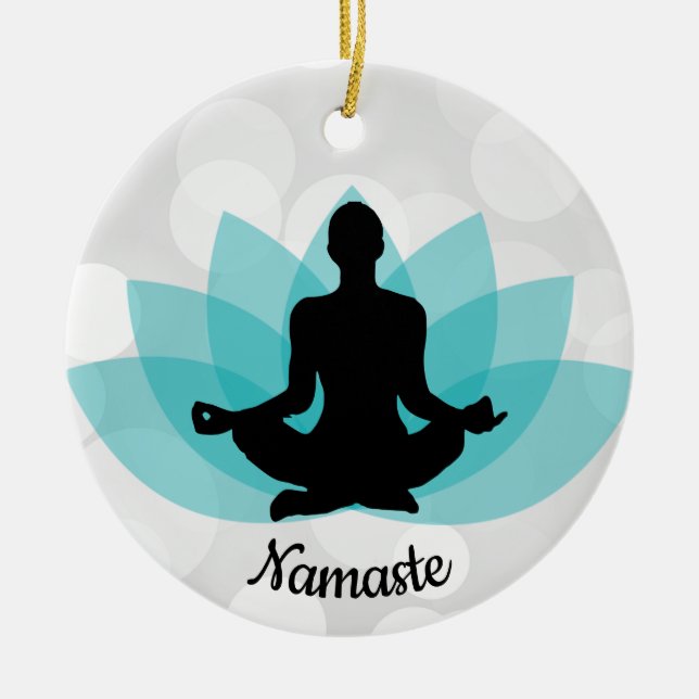 Personlig Yoga Pose Ornament (Framsidan)