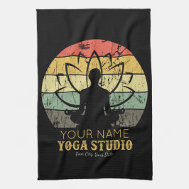 Personlig Yoga Studio Fitness Instructor Guru Kökshandduk