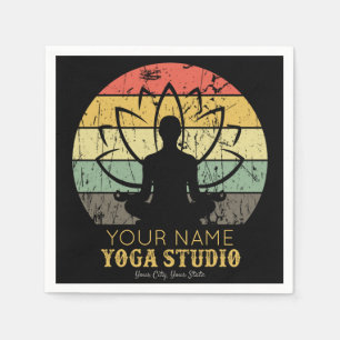 Personlig Yoga Studio Fitness Instructor Guru Pappersservett