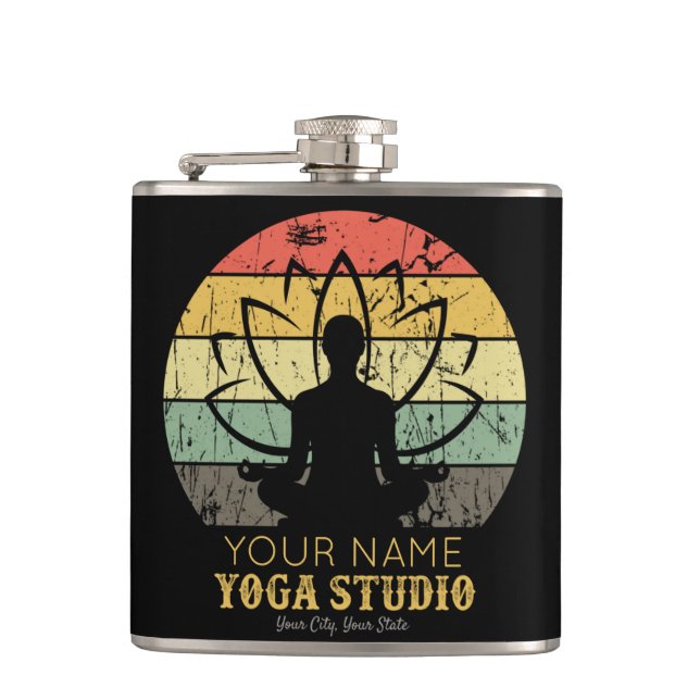 Personlig yogastudio Fitnessinstruktör Guru  Fickplunta (Framsidan)