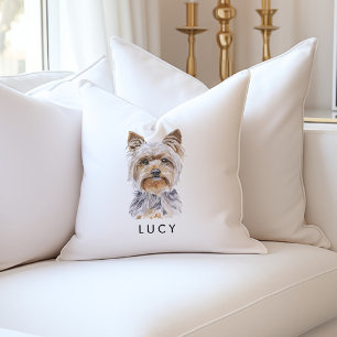 Personlig Yorkie Hund älskare Gifts Kudde