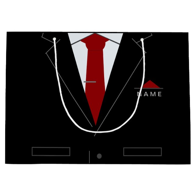 Personlig Your Name Rolig Presentpåse för Affärer (Framsidan)