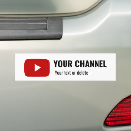 Personlig Youtube Channel Namn Anpassningsbar Bildekal