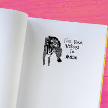 Personlig Zebra Denna bok tillhör