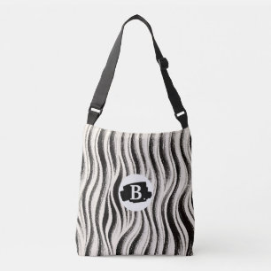 Personlig Zebra Rand All-over Print Tote Axelväska