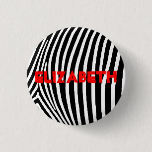 Personlig Zebra ränder Knapp
