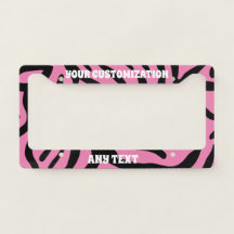 Personlig Zebra Rosa och svart Tiger Stripe