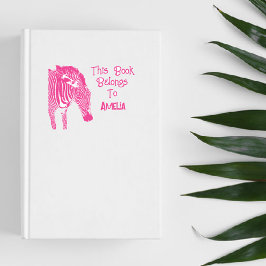 Personlig Zebra Tillhöret Bok till Självfärgande Stämpel