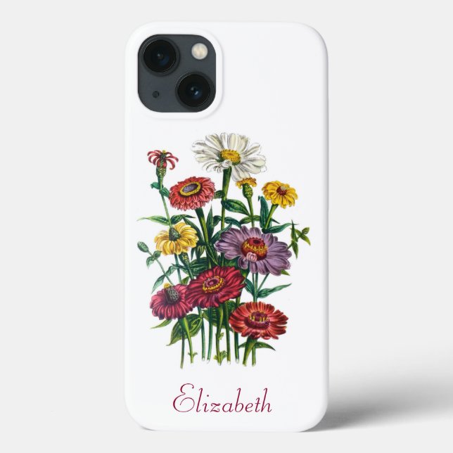 Personlig Zinnias Case-Mate iPhone-fodral (Baksida)