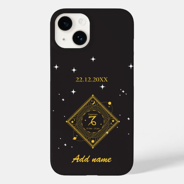 Personlig Zodiac Anpassat namn Capricorn (Baksida)