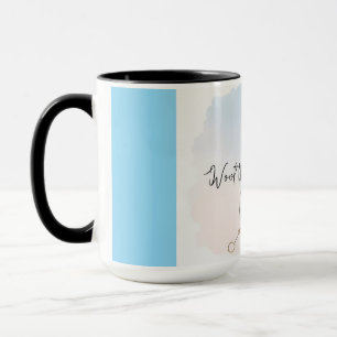 Personlig Zodiac Watercolor Constellation Mugg
