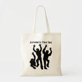 Personlig Zombie Halloween Treat Bag Tygkasse