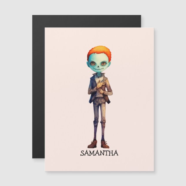 Personlig Zoombie Halloween (Fram/baksida)