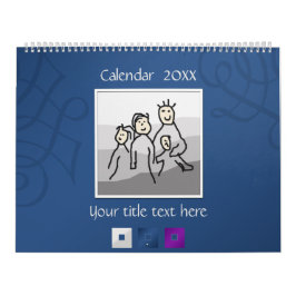 Personliga 13 foton och Anpassningsbar Text 20XX Kalender
