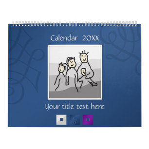 Personliga 13 foton och Anpassningsbar Text 20XX Kalender
