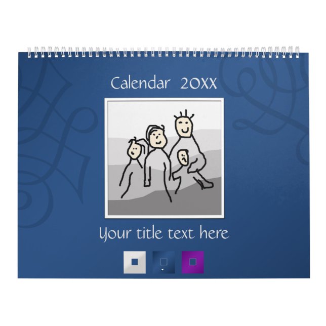 Personliga 13 foton och Anpassningsbar Text 20XX Kalender (Omslag)