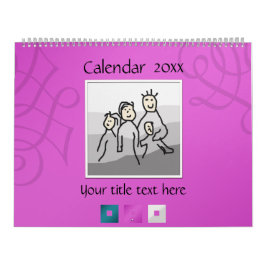 Personliga 13 foton och text 20XX Kalender