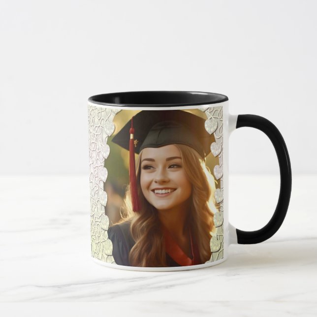 Personliga 2024 examensfoton Studentgåvor Mugg (Höger)