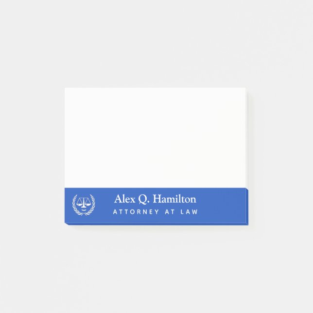 Personliga advokatnoter post-it block (Framsida)