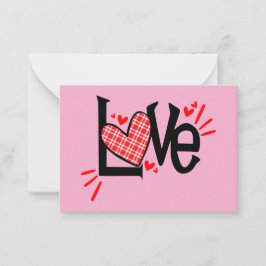 Personliga Alla hjärtans dag-kort för barn Anteckningskort