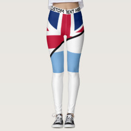 Personliga Argentina England Fotboll Leggings