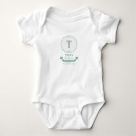 Personliga babysaker med monogram t shirt