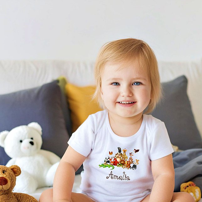 Personliga barns djur  t shirt (Skapare uppladdad)