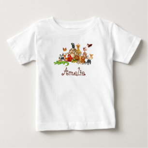 Personliga barns djur t shirt