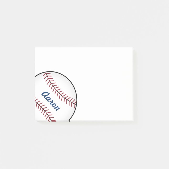 Personliga baseboll Post It Notes present Post-it Block (Framsida)