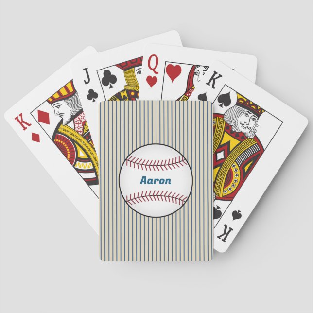 Personliga basebollspelkort present casinokort (Baksidan)