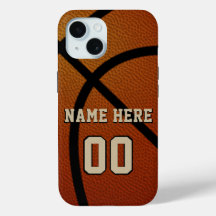 Personliga basketboll iPhone-fodral, många val