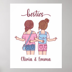 Personliga bästa väninnor poster