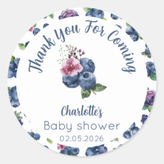 Personliga Berry Sweet Baby Shower-klistermärken Runt Klistermärke