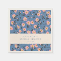 Personliga blå och gula blommor vårträdgård