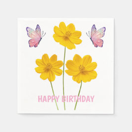 Personliga blommor pappersservett