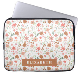 Personliga blommor Söt vårblomma Boho Laptop Fodral